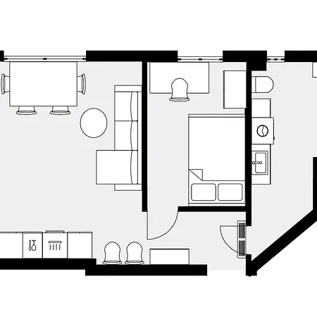 Urban No 4 - Air Condition - Garden - Free Parking Apartment
